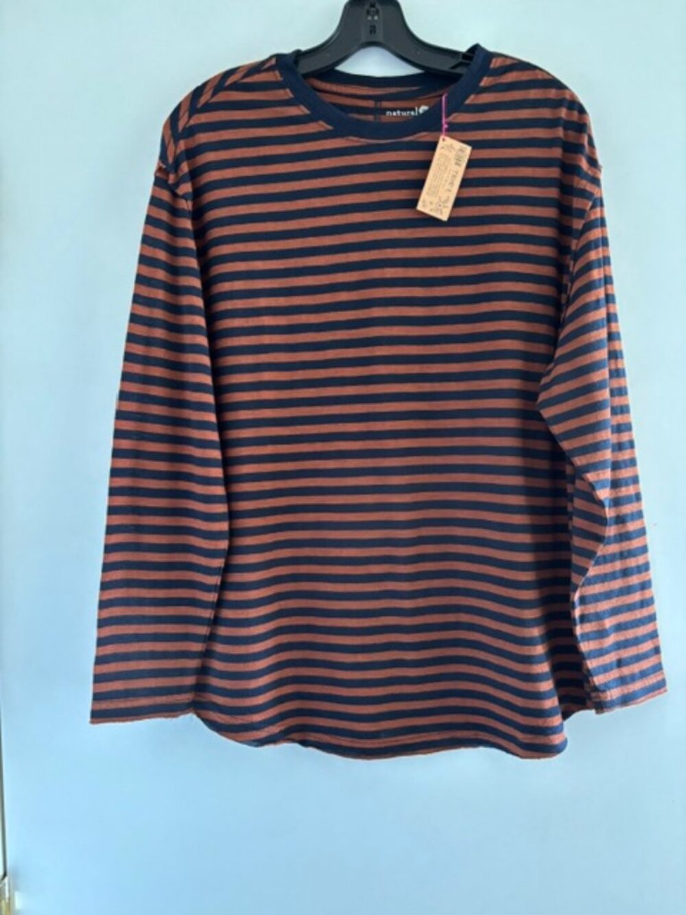 Natural Life Long-Sleeve Striped Tee